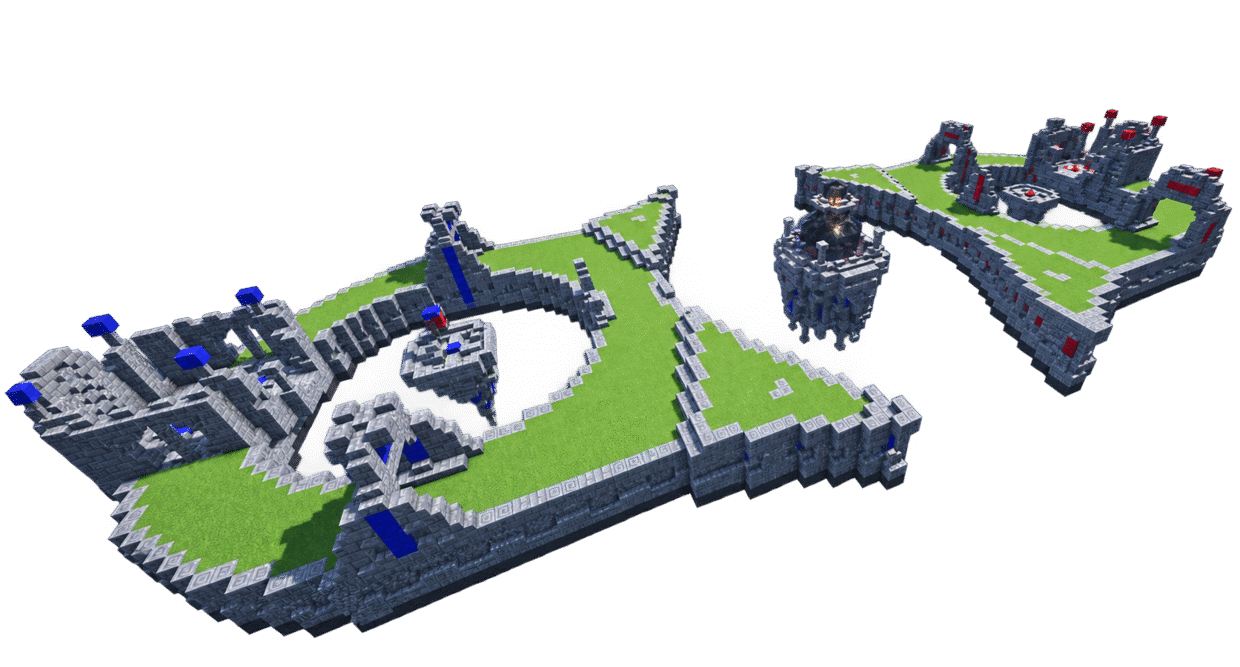 Mapa Destroy the Monument — bazy drużyny niebieskiej i czerwonej